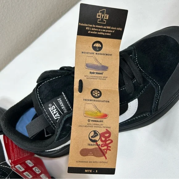 Vans UltraRange EXO MTE-1 Mountain Edition Black White All weather Sneakers M8 - Picture 9 of 14